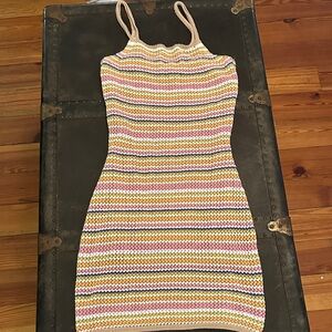 Olive & Oak Colorful Knit Mini Dress
